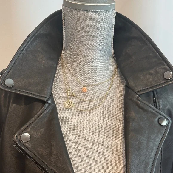 BADGLEY MISCHKA Women's Black Leather Jacket - Picture 7 of 15